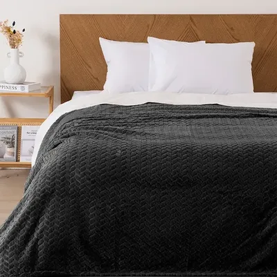 Frazada Flannel Térmica 2 Plazas Poliéster Coral Claro