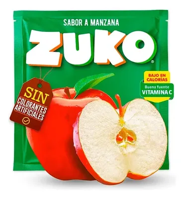Jugo En Polvo Manzana Zuko 15gr Bebida
