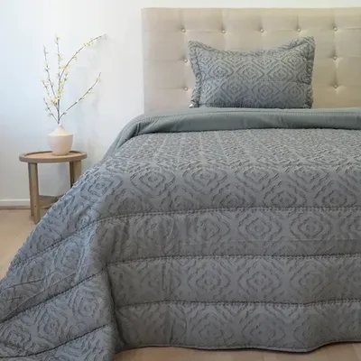Plumón Touch Deluxe 1.5 Plazas Gris Poliéster Gris