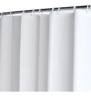Forro De Cortina Para Baño Pvc Antihongos Blanco