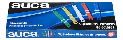 Sujetadores Plásticos Colores Multiuso Set 50 Coral Claro