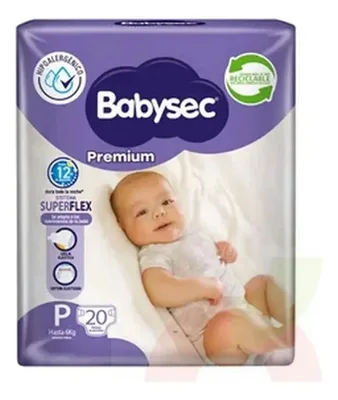 Pañal Desechable Babysec Premium Talla P Niñas