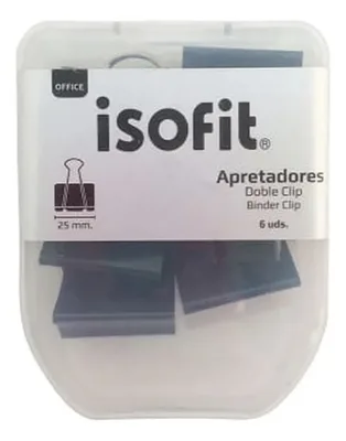 Apretador Dsg Plástico 25mm Doble Clip