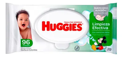 Toallas Húmedas Desechables Huggies 96 Unidades