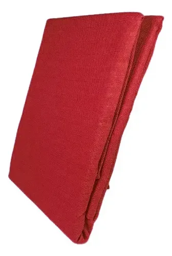 Mantel Rectangular Poliéster Rústico 150x210 Rojo