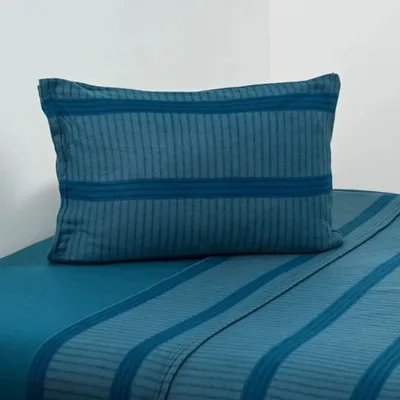 Set De Sábanas De Polar Estampado 1.5 Plazas Verde Oscuro