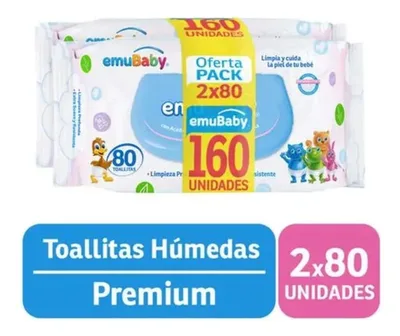 Toallas Húmedas Desechables Premium 160 Unidades