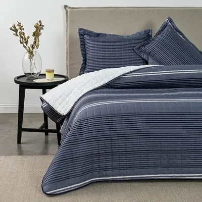 Quilt Estampado Sherpa 2.5 Plazas Poliéster Coral Claro