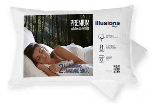 Set Almohadas Microfibra 50x70cm Hipoalergénica