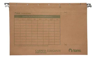 Carpeta Colgante Kraft Barra Metálica Reciclada