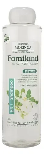 Shampoo Moringa Bio 750ml Cabello Graso Detox