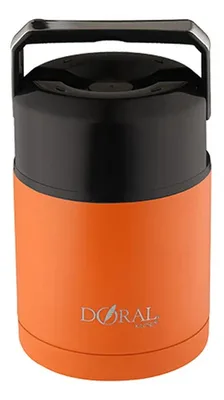 Termo Comida Acero Inoxidable 820ml Salmón Coral Claro