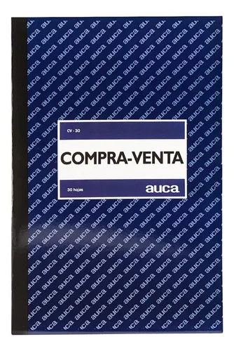 Libro Compra-venta 30 Hojas Auca Registro