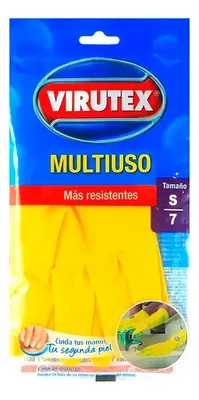 Guante De Látex Multiuso Antideslizante Talla S Amarillo