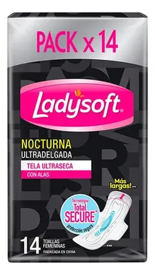 Toalla Femenina Nocturna Higiénica Tela Suave
