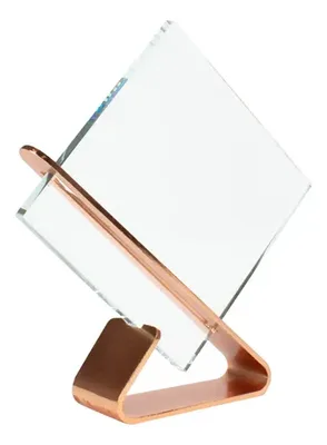 Trofeo De Cristal Coral Claro