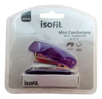 Corchetera Cp-26 Con Corchetes 26/6 Violeta