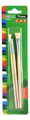 Set Pinceles Planos Torre N° 0-4-8