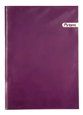Archivador Plastificado Con Gusano Acoclip Violeta