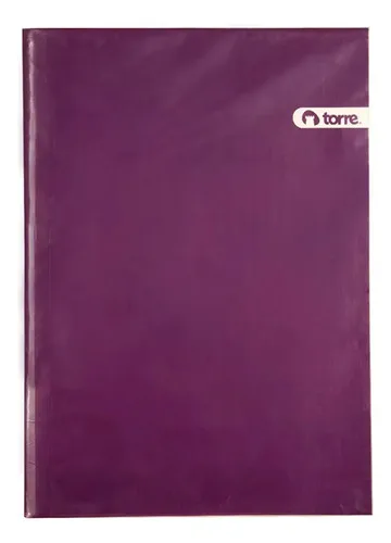 Archivador Plastificado Con Gusano Acoclip Violeta
