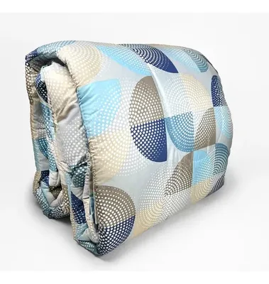Set De Sábanas Plumón Microfibra Estampado Azul