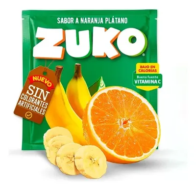 Jugo En Polvo Naranja Plátano Zuko