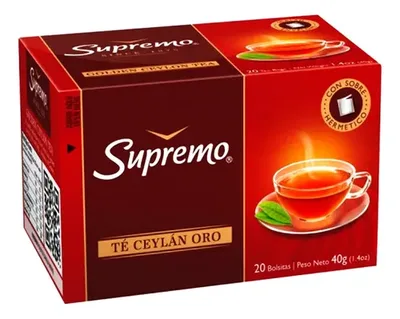 Té Ceylan Supremo Línea Oro Caja 20 Bolsitas