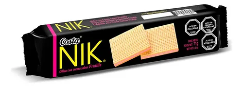 Galleta Nik Frutilla Crujiente Dulce