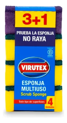 Esponja Lisa Clásica Para Limpieza Multiuso