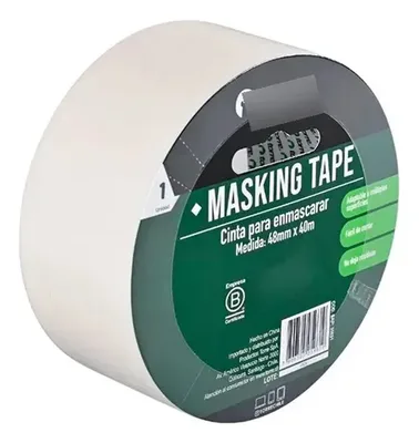 Cinta Masking Tape Crema Profesional 48mm Crema