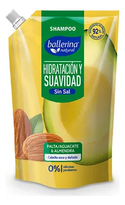 Shampoo Palta Y Almendra Para Cabello Seco
