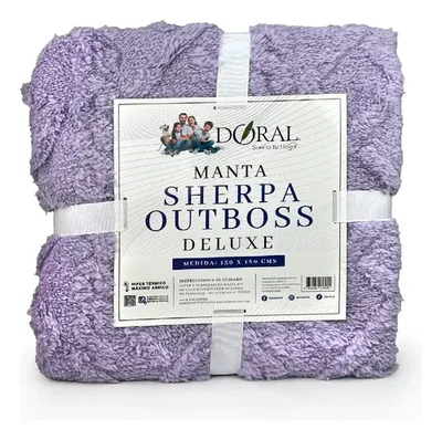 Manta Sherpa Térmica Poliéster Suave Coral Claro