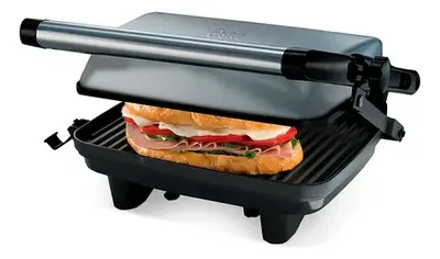 Plancha Panini Grill Sándwich Oster 1400w Plata/negro