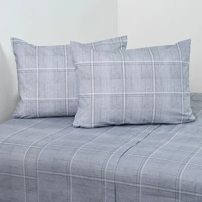 Set De Sábanas Estampadas 144 Hilos 2 Plazas Polycotton Verde Oscuro