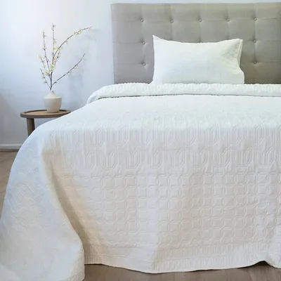 Quilt Hotpress Viena Sherpa 1.5 Plazas Poliéster Blanco