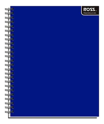 Cuaderno Universitario Espiral 100 Hojas Matemática 5mm Azul