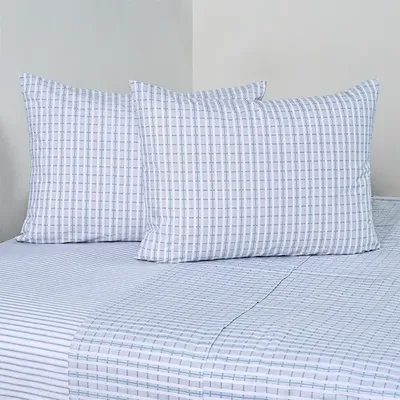 Set De Sábanas 144 Hilos Estampadas 2.5 Plazas Negro