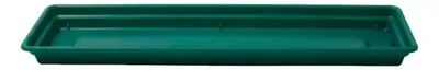 Plato De Maceta Rectangular Plástico Verde Verde