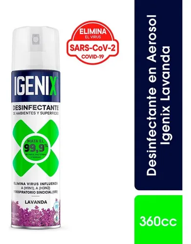 Desinfectante En Aerosol 360cc Lavanda