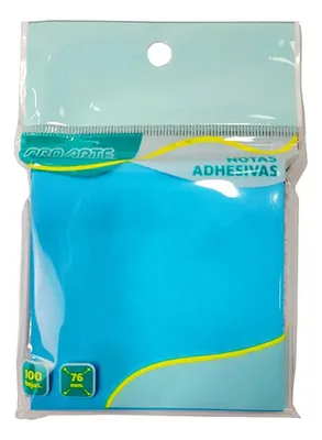 Notas Adhesivas Papel Celeste 100 Hojas Celeste
