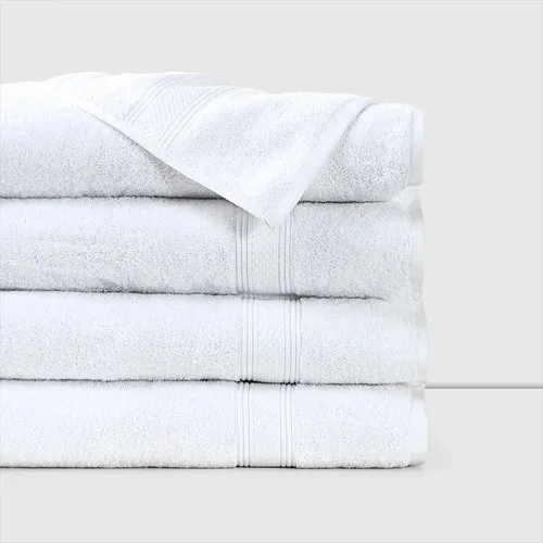 Toalla De Baño 100% Algodón 450 Grs Blanco Blanco