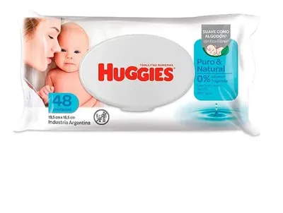 Toallas Húmedas Huggies Puro Natural 48 Unidades