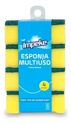 Esponja Multiuso Lisa Para Limpieza Cocina