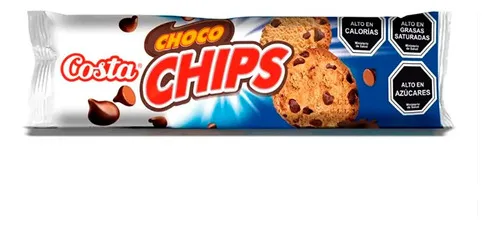 Galleta Choco Chips Costa 125gr Snack