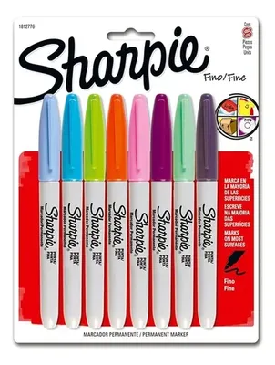 Marcador Sharpie Fine Fashion Set 8 Colores