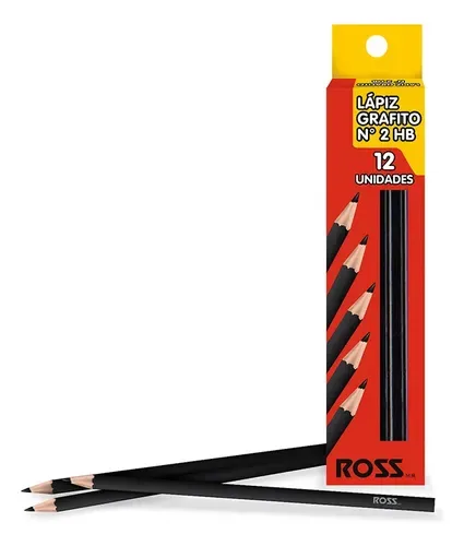 Lápiz Grafito Hexagonal Hb Marca Ross