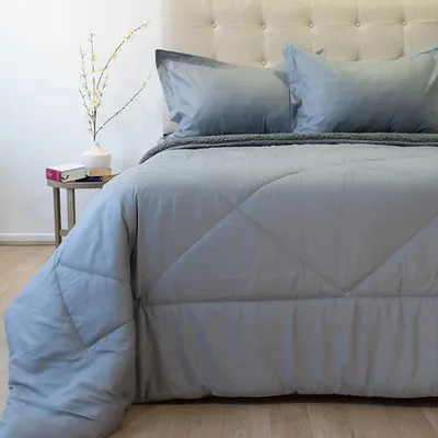 Plumón Sherpa Deluxe 2.5 Plazas Gris Poliéster Gris