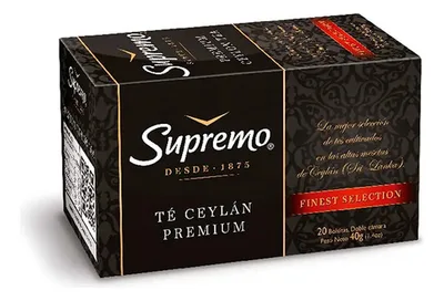 Té Ceylan Premium Bolsitas Caja 20 Unidades