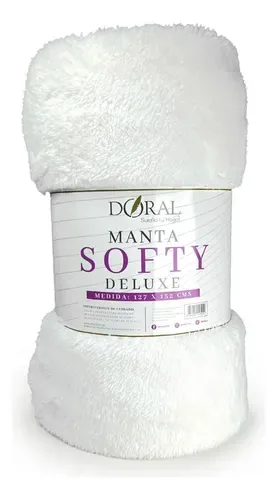 Manta Térmica Softy Poliéster Suave Blanco