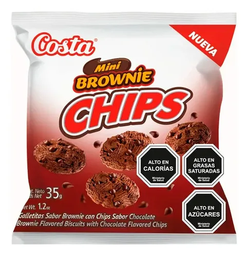 Galleta Mini Brownie 35gr Chocolate Costa